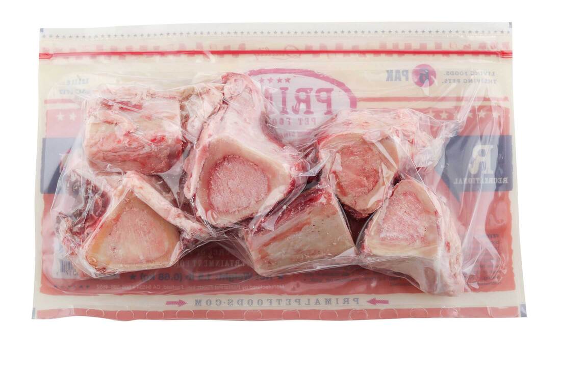 Primal Pet Foods Canine Frozen Beef Marrow Bone, 2 Inches, 6 Count - Not Available For Delivery