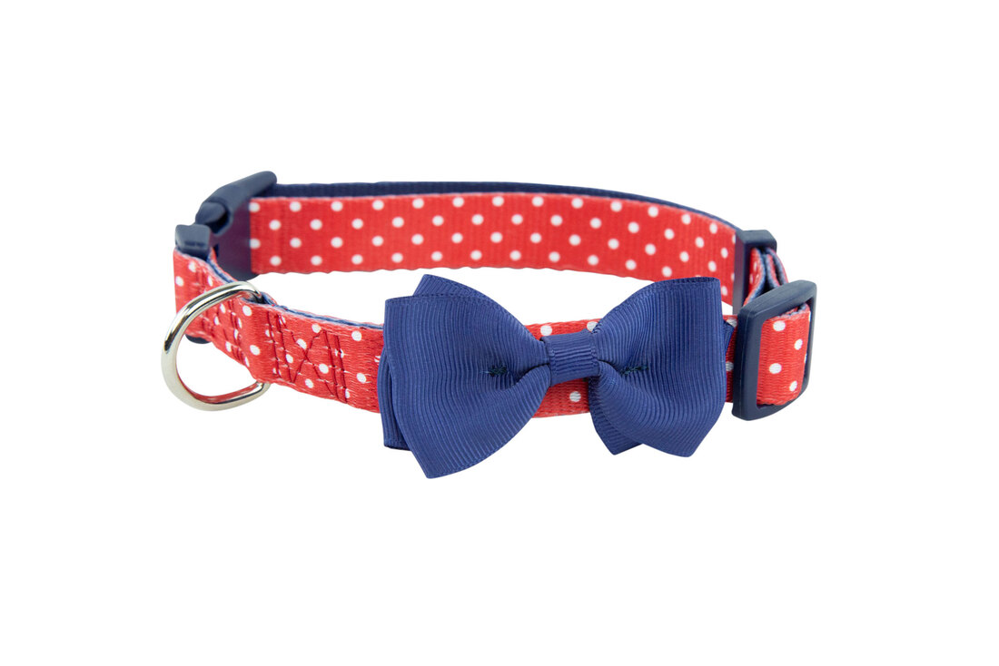 Play On Spring Apparel Polka Dot Bow Tie Collar - Image 3