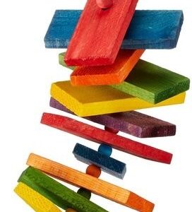Play On Bird Toy Rainbow Stack, Medium