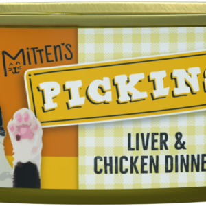 Mitten's Pickins Wet Cat Food, Liver and Chicken Dinner Pat??, 5.5 Ounces