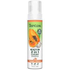 TropiClean Papaya & Coconut Waterless Shampoo, 7.4 Ounces