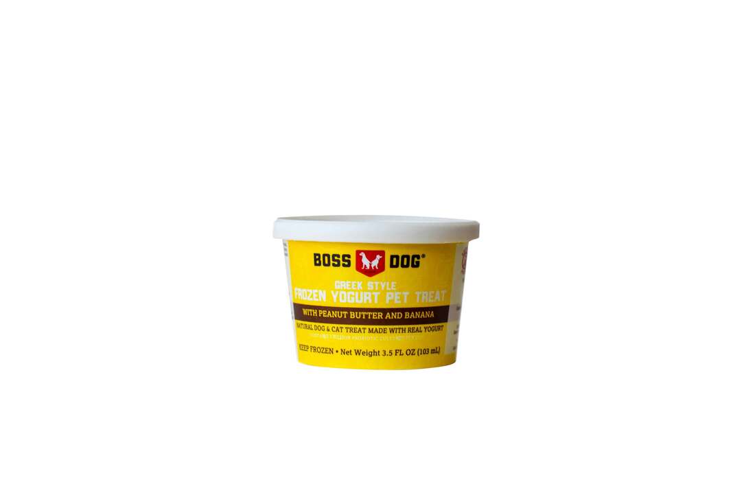 Boss Dog Froyo Peanut Butter and Banana Frozen Dog Food, 3.5 Ounces