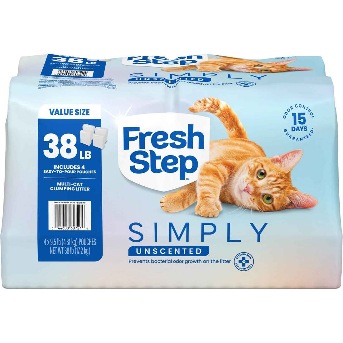 Fresh Step Unscented Cat Litter, 38 Pounds