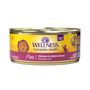 Wellness Complete Health Natural Grain Free Wet Canned Cat Food, Pate