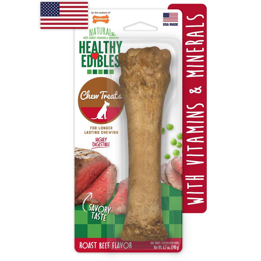 Nylabone Healthy Edibles Roast Beef