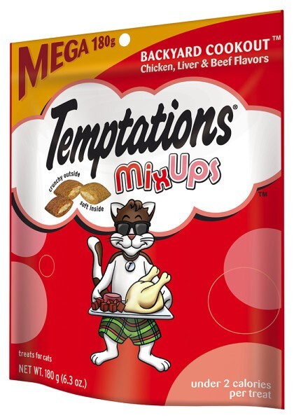 Temptations MixUps Treats for Cats Backyard Cookout Flavor, 6.3 Ounces