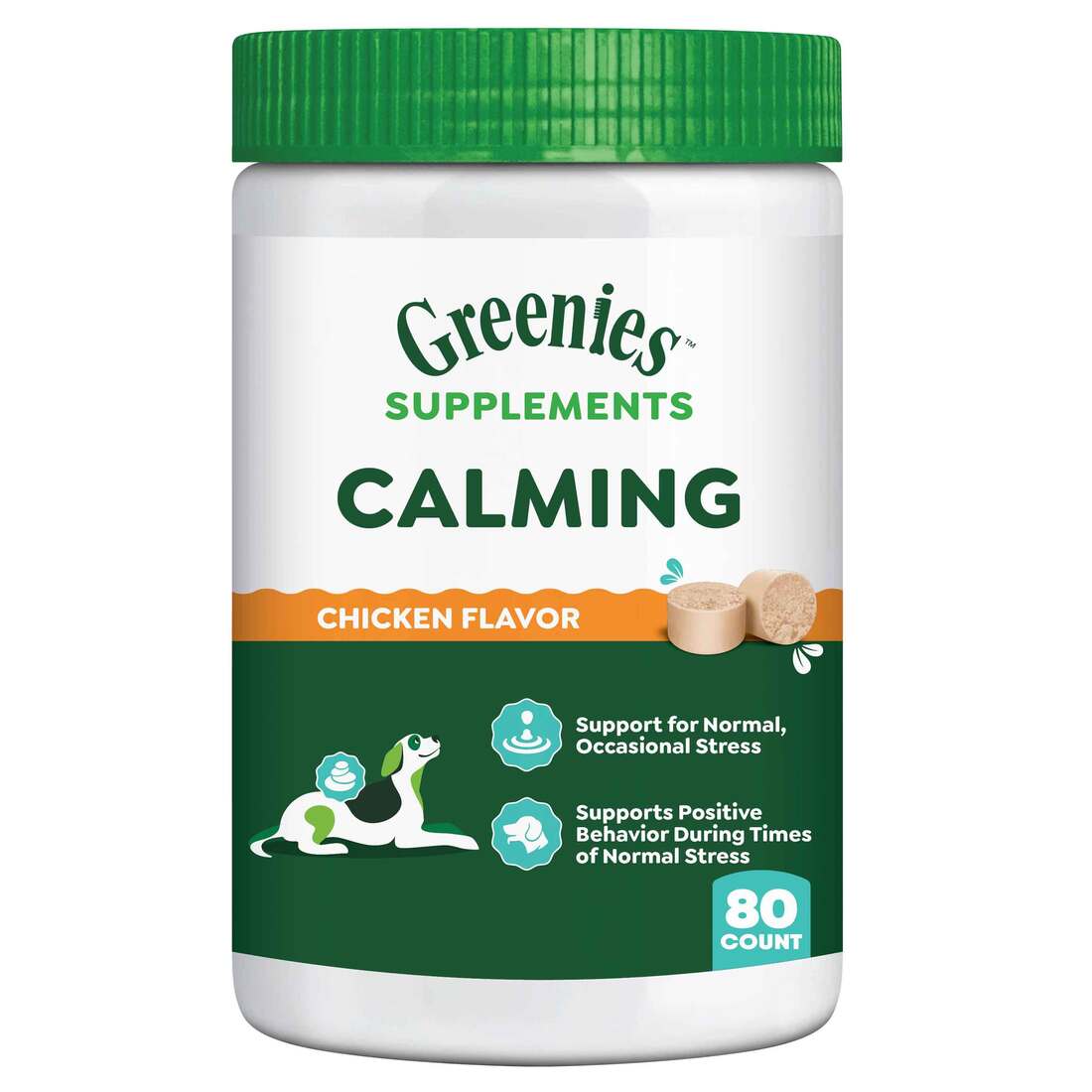 Greenies Calming Chicken Flavor Soft Dog Chew Supplements - Image 2