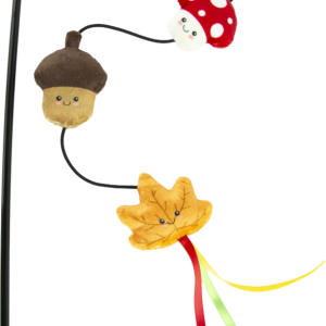 Play On Mushroom, Acorn and Leaf Teaser Cat Toy