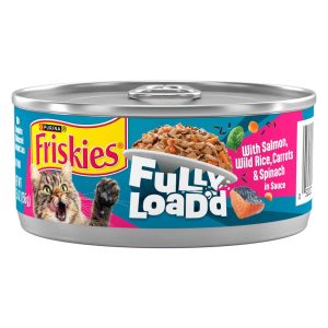 Friskies Fully Loaded Wet Cat Food, Salmon, 5.5 Ounces