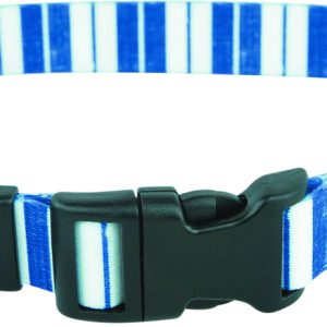 Play On Dog Collar, Denim Stripe