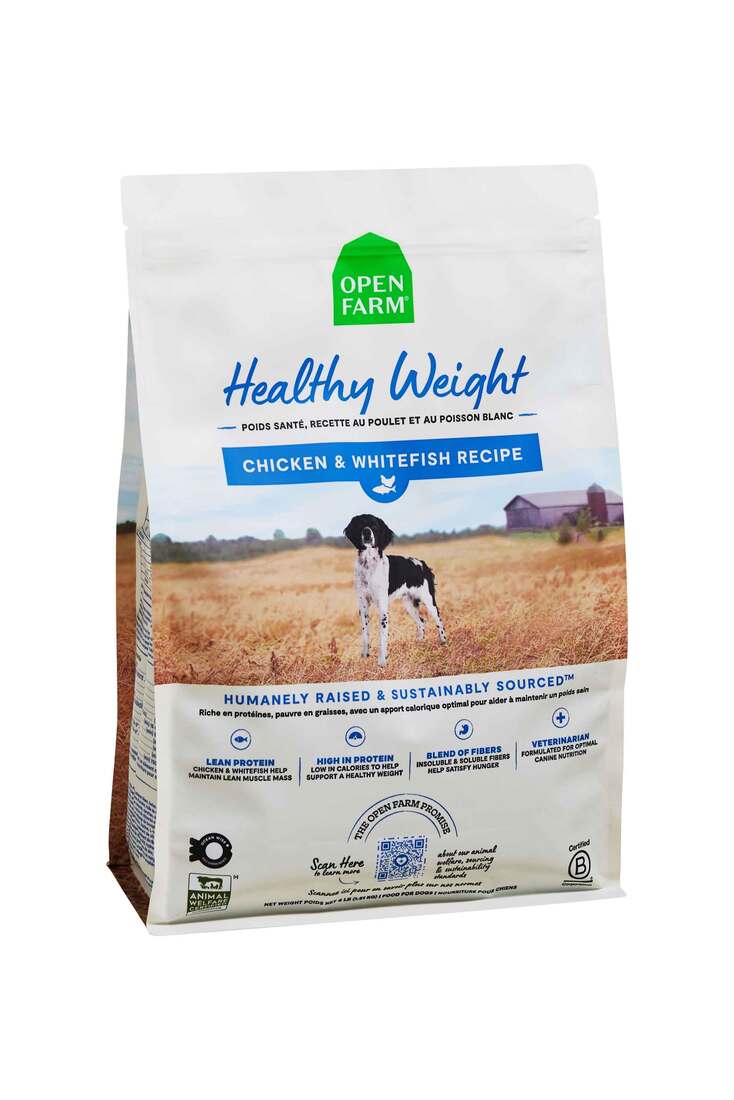 Open Farm Healthy Weight Dry Dog Food, Chicken and Whitefish, 4 Pounds