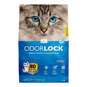 OdorLock Unscented Ultra Premium Clay Cat Litter, 25 Pounds