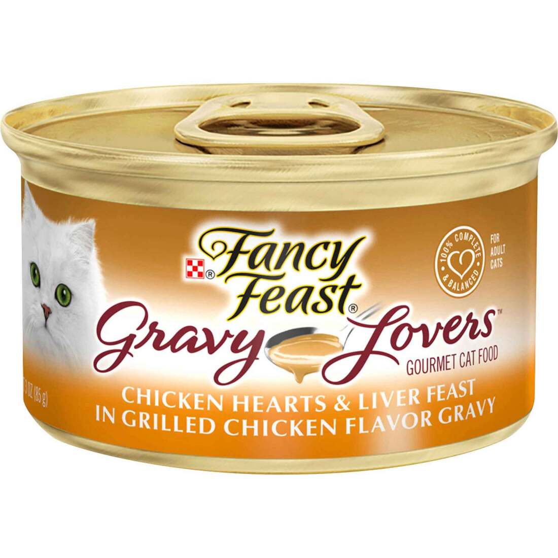 Purina Fancy Feast Gravy Lovers Chicken Hearts and Liver Feast Gourmet Cat Food in Wet Cat Food Grav