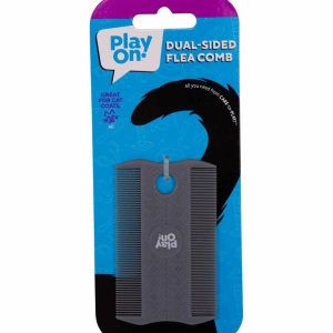 Play On Dual Sided Flea/Dust Comb for Cats