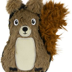 Play On Durable Plush Squirrel Dog Toy, 7 Inches