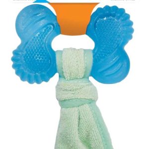 Nylabone Puppy Chew Freezer Dog Bone, Peanut Butter Flavor, Small/Regular - Up to 25 Pounds