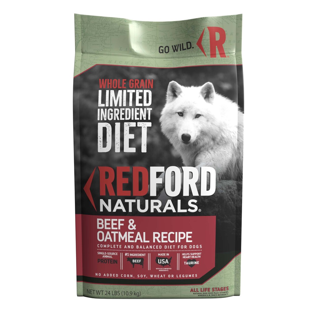 Redford Naturals Whole Grain Limited Ingredient Diet Beef & Oatmeal Recipe