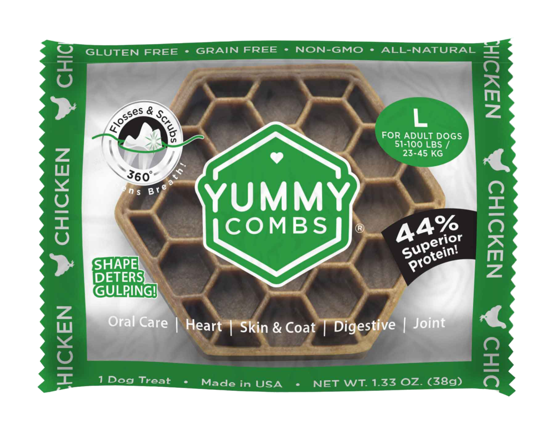 Yummy Combs Ingenious Flossing Treats, Chicken, Large - Image 2