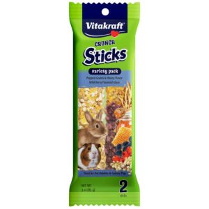 Vitakraft Crunch Sticks Grains/Wild Berry Small Animal Treat, 2 Count