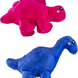 Play On Cat Toy Plush Dinosaur, 2 Pack
