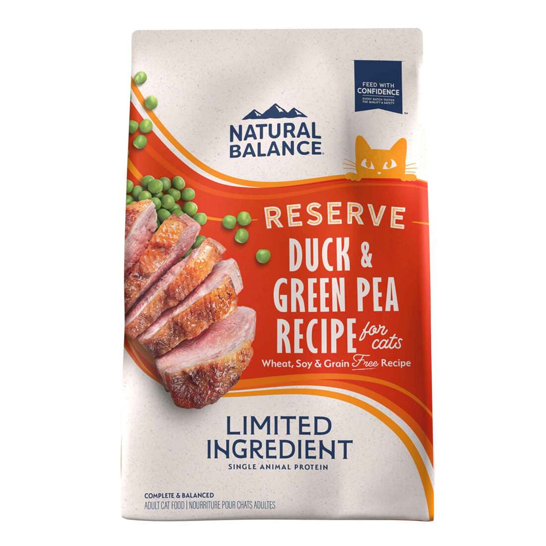 Natural Balance Limited Ingredient Reserve Grain Free Dry Cat Food, Duck & Green Pea Recipe, 4 Pound