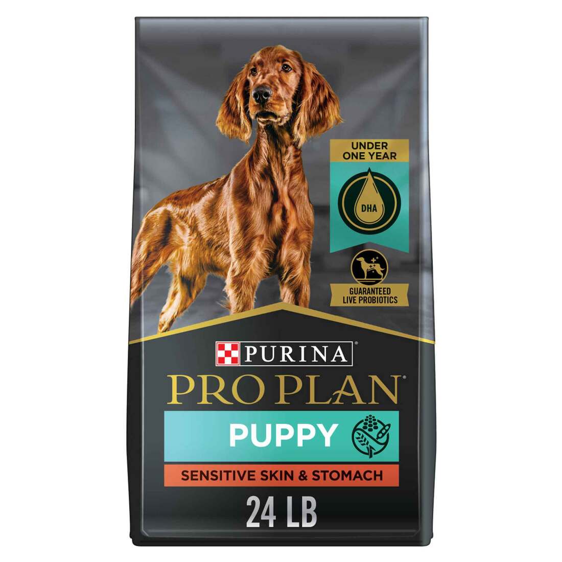 Purina Pro Plan Probiotic, Sensitive Stomach Dry Puppy Food, Sensitive Skin & Stomach Salmon & Rice