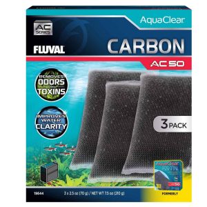 Fluval AC50 Active Carbon Insert, 3 Pack
