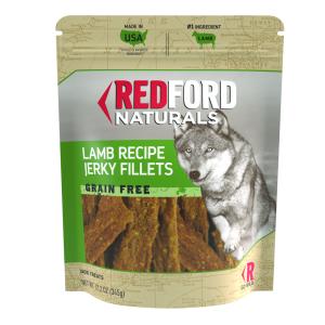 Redford Naturals Adult Grain Free Jerky Fillets Dog Treat, Lamb Recipe, 12 Ounces