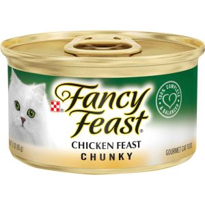 Purina Fancy Feast Chunky Wet Cat Food, Chicken Feast - 3 Ounce Can