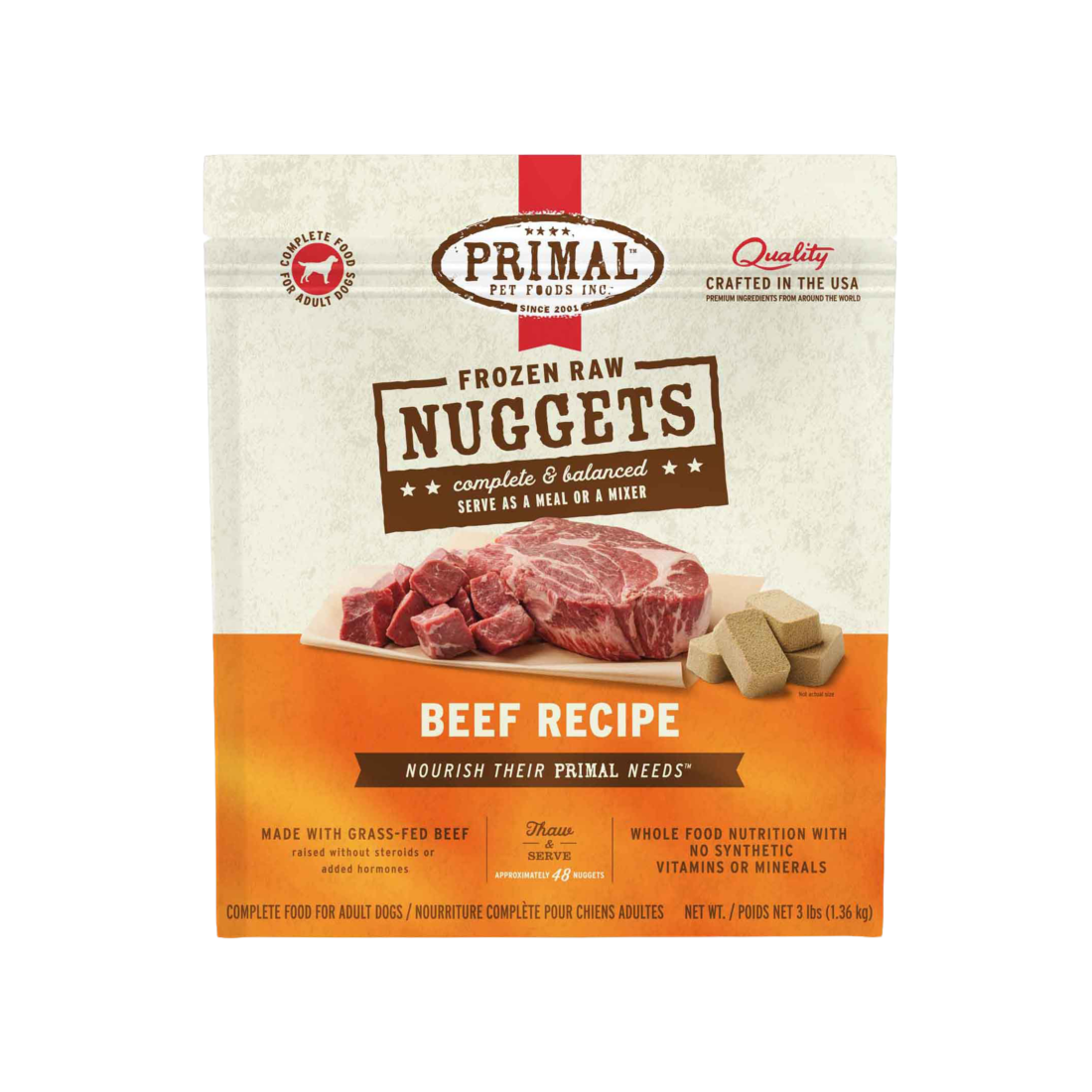 Primal Pet Foods Canine Frozen Beef Formula - Not Available for Delivery - Image 2