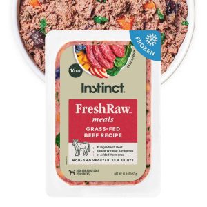 Instinct FreshRaw Meals Grass-Fed Beef Recipe Dog Food