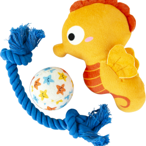 Play On Seahorse Dog Toy Grab Bag