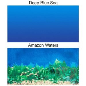 Penn Plax Double Sided Aquarium Background Blue Waters