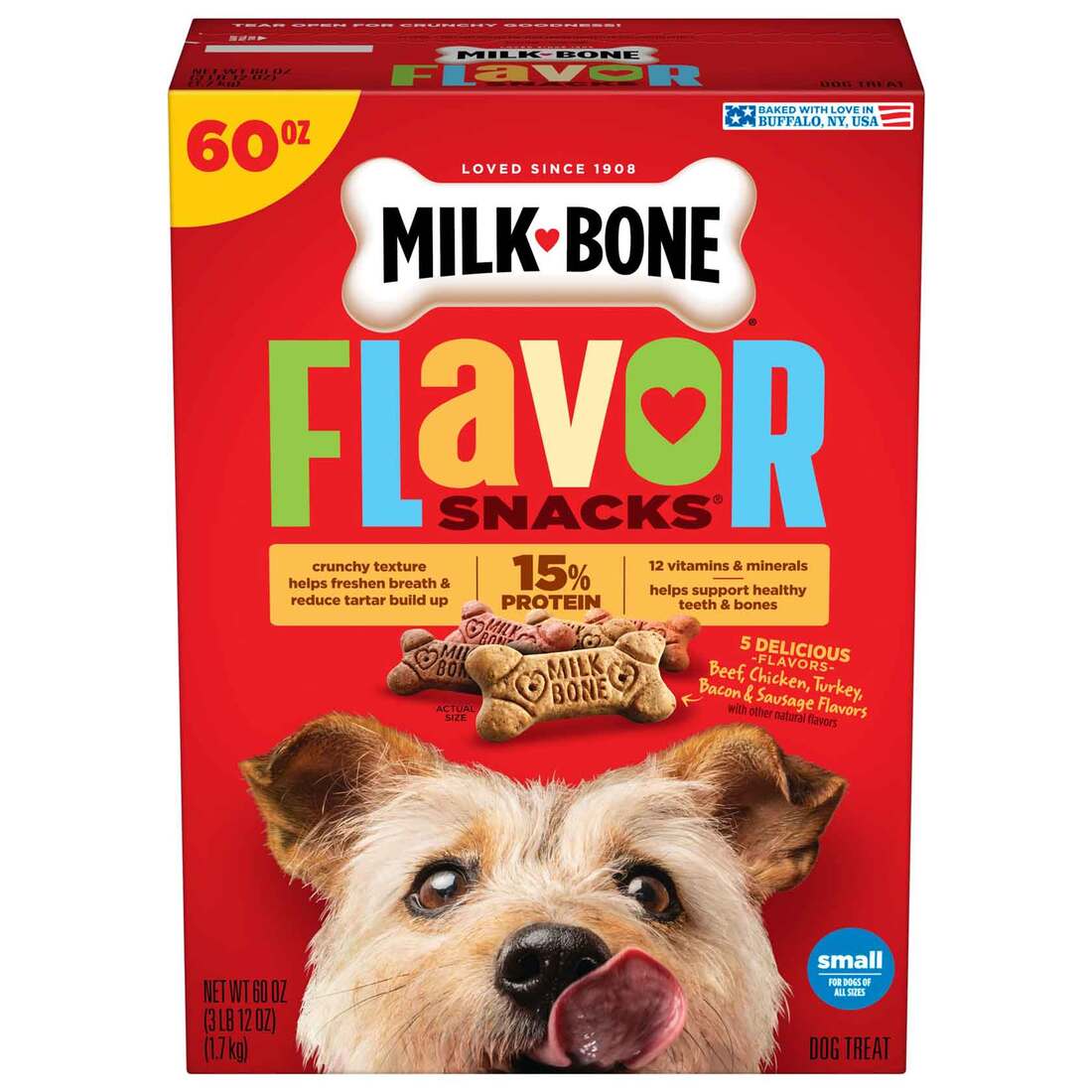 Milkbone Flavor Snacks Dog Treat, Small Dogs - Image 2