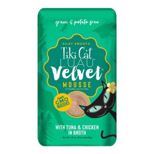 Tiki Cat Luau Velvet Mousse Wet Cat Food, Tuna & Chicken, 2.8 Ounces