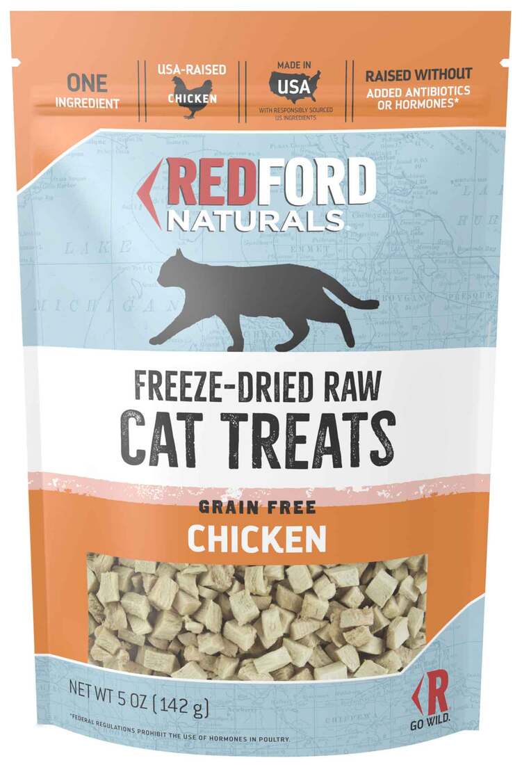 Redford Naturals Freeze-Dried Raw Grain Free Cat Treats, Chicken