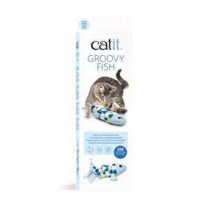 Catit Groovy Fish Cat Toy, Blue