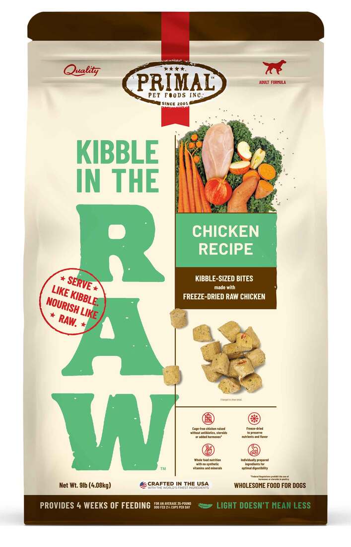 Primal Pet Foods Canine Kibble in the Raw Dog Food, Chicken Recipe - Image 2