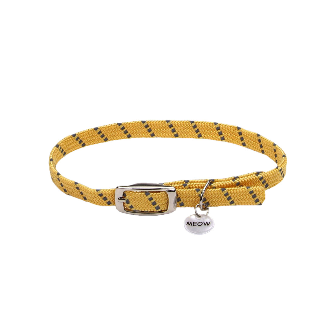 Coastal ElastaCat® Reflective Safety Stretch Collar with Reflective Charm - Image 2