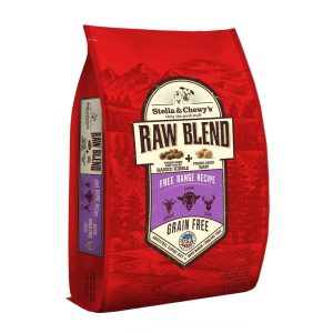 Stella & Chewy's Dog Raw Blend Kibble, Free Range Recipe, 22 Pounds