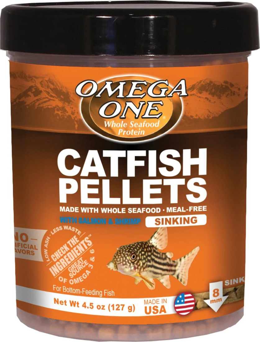 Omega One Catfish Freshwater and Saltwater Sinking Pellets, 4.5 Ounces