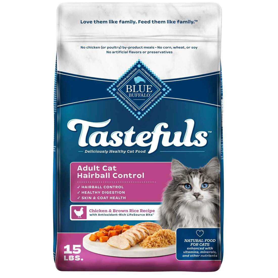 Blue Buffalo Cat Food, Adult Indoor Hairball Chicken