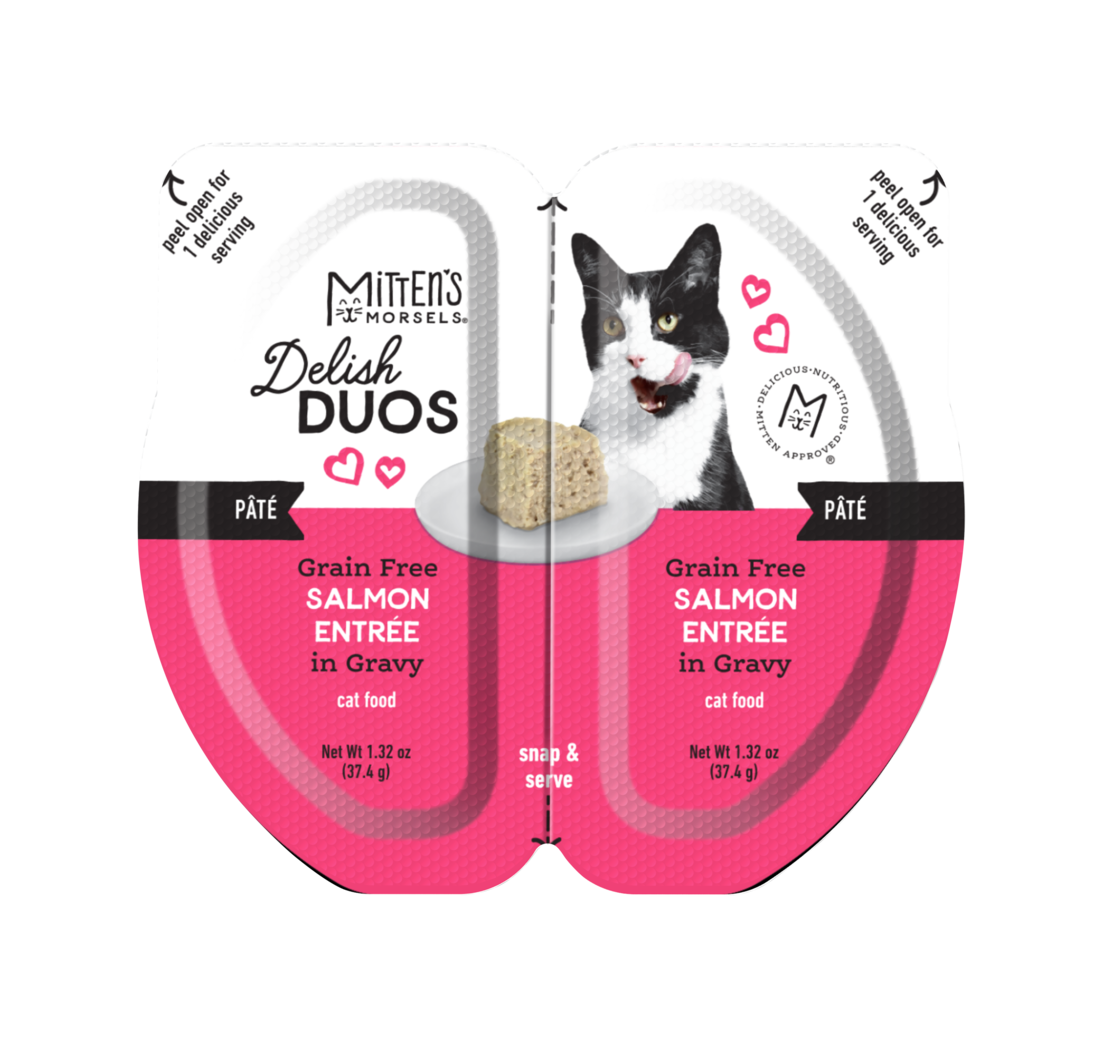 Mitten's Morsels Delish Duos Grain Free Pâté Wet Cat Food, 2.64 Ounces - Image 4