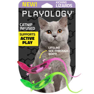 Playology Lizards with Bugs Cat Toy, 2-Pack