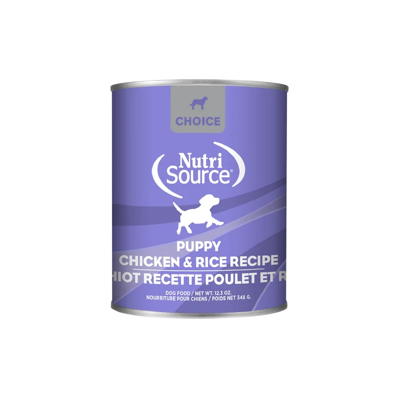 Nutrisource Choice Puppy Wet Dog Food, Chicken and Rice, 12.3 Ounces