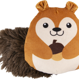 Play On Plush Squirrel With Acorn Dog Toy, 5 Inches
