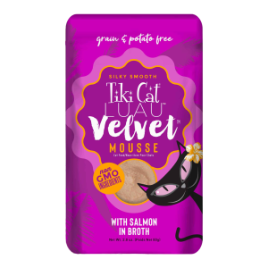 Tiki Cat Luau Velvet Mousse Wet Cat Food, Salmon, 2.8 Ounces