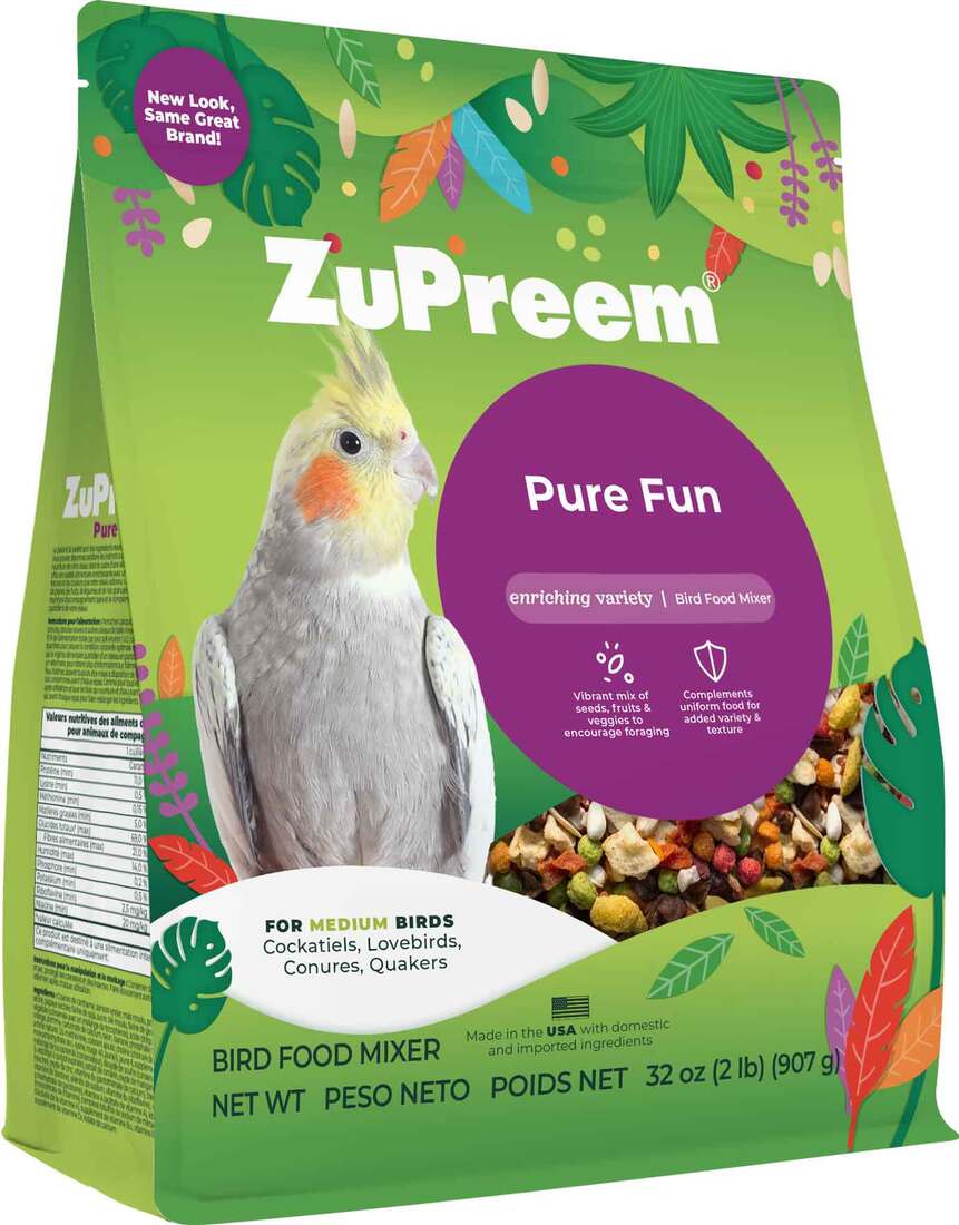 ZuPreem Pure Fun Medium Bird Food, 2 Pounds