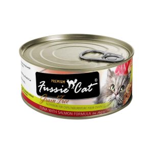 Fussie Cat Grain-Free Tuna and Salmon Canned Cat Food, 2.82 Ounces