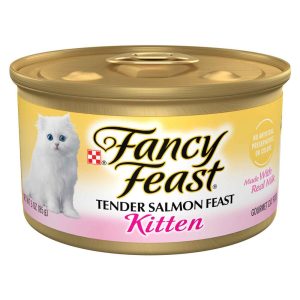 Fancy Feast Kitten Wet Cat Food, Tender Salmon, 3 Ounces